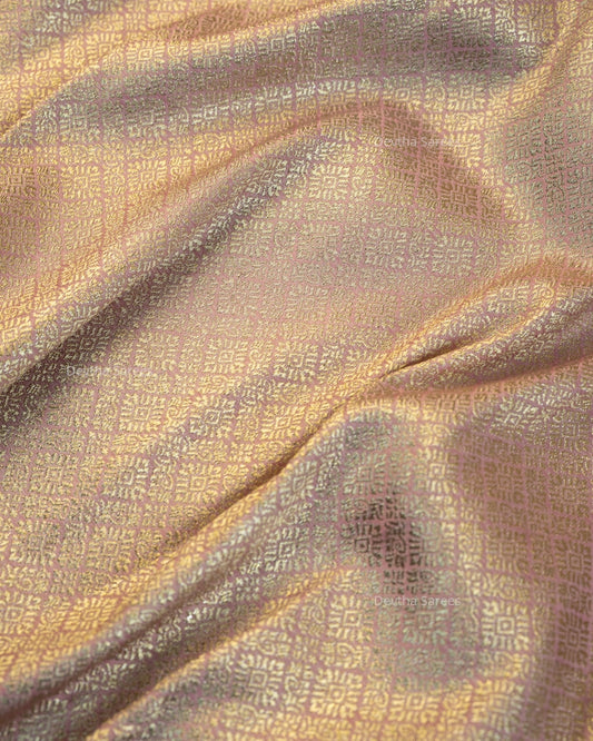 Mauve Pink Premium Banarasi Katan Brocade Silk Saree (D26)