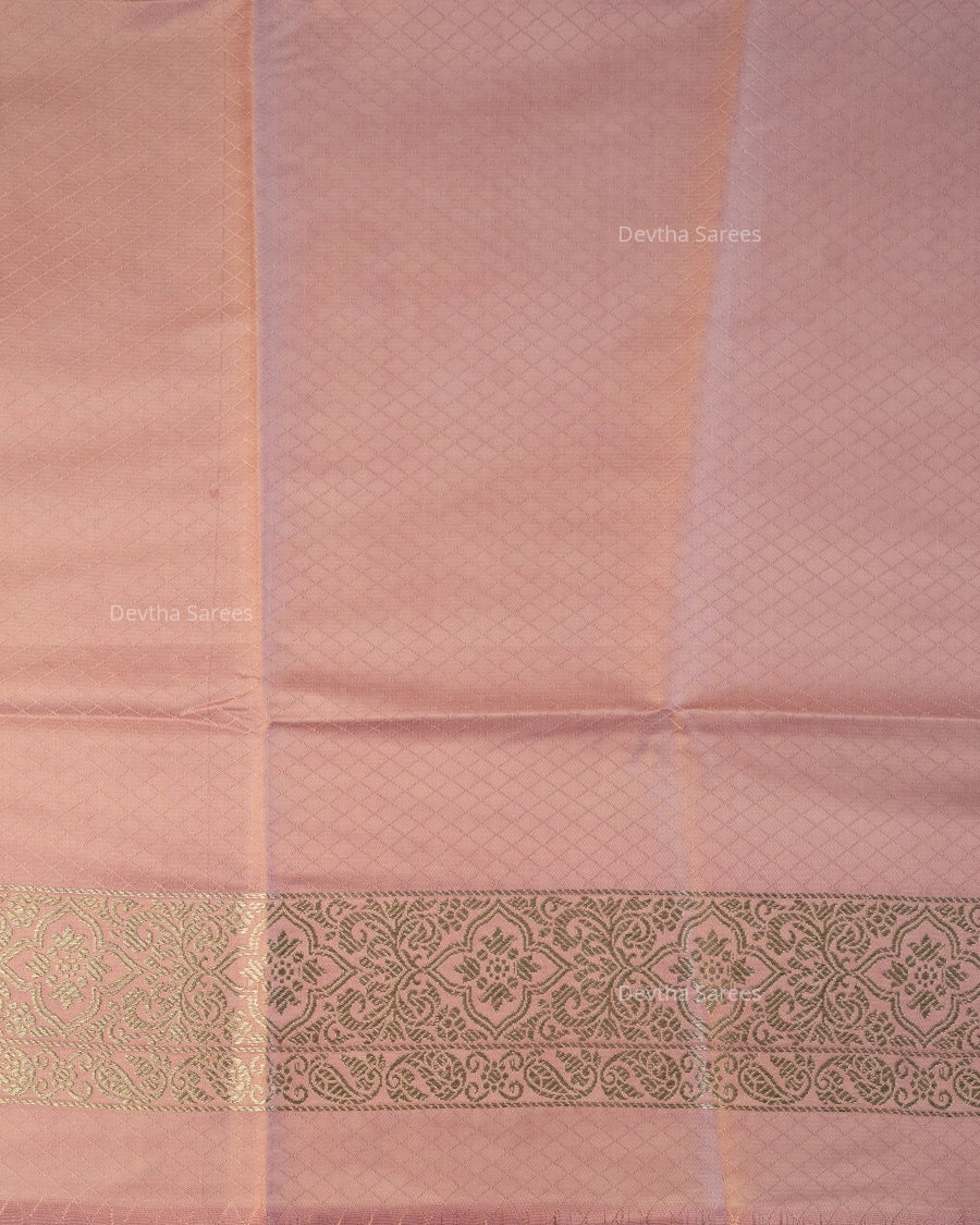 Mauve Pink Premium Banarasi Katan Brocade Silk Saree (D26)