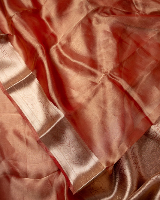 Red Punch Pure Handloom Mulberry Silk Saree - Silk by Zari