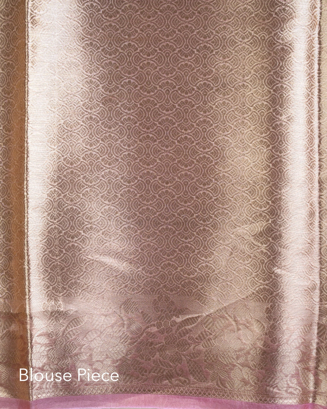 Liquid Gold - Pink Handwoven Pure Mulberry Brocade Silk Saree