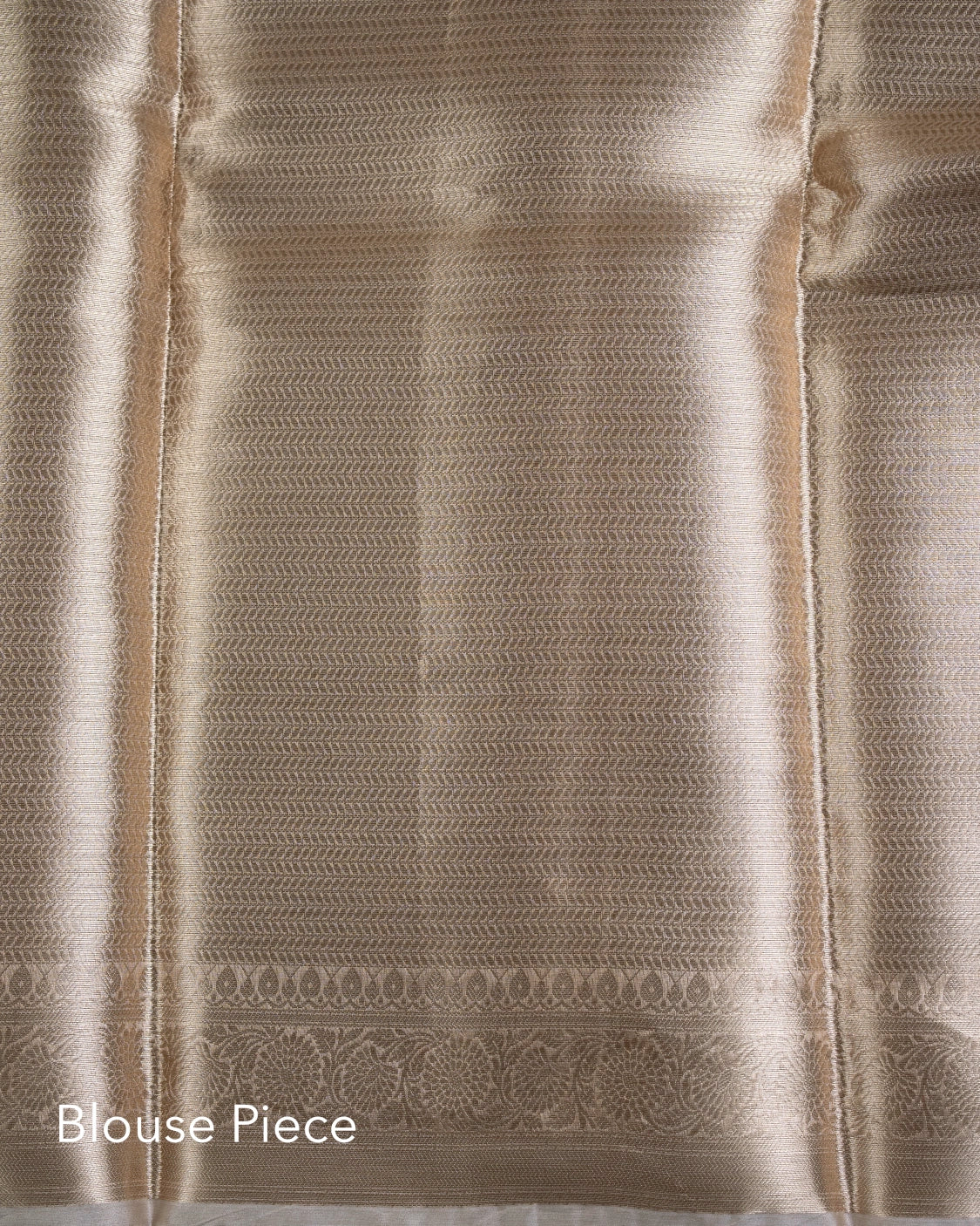 Liquid Gold - Chilly White Handwoven Pure Mulberry Brocade Silk Saree