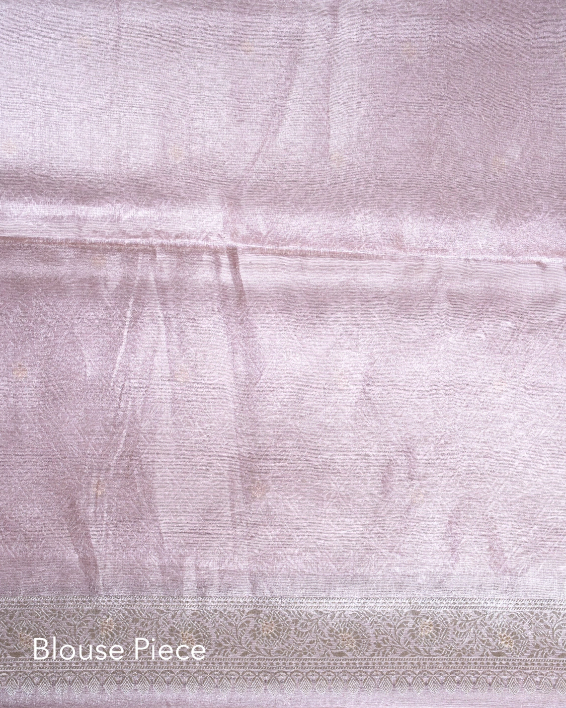 Liquid Gold - Pastel Lavender Handwoven Pure Mulberry Brocade Silk Saree