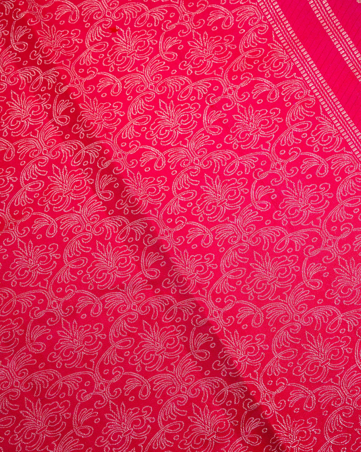 Pure Handloom Kanchipuram Silk Saree with Traditional Floral Bloom Brocade