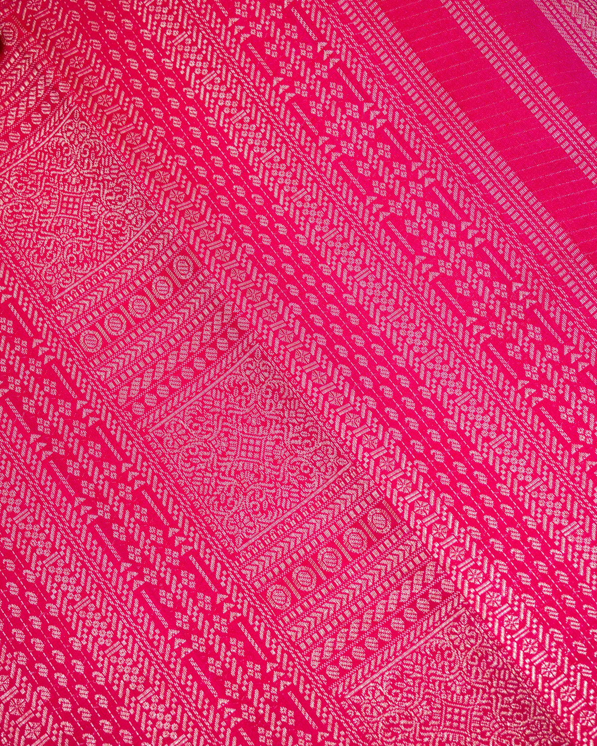 Pure Handloom Kanchipuram Silk Saree with Traditional Temple Wall Brocade