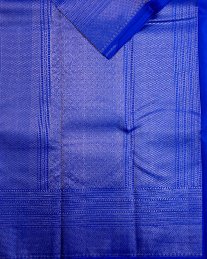 Pure Handloom Kanchipuram Silk Saree with Traditional Floral Vine Jaal Brocade
