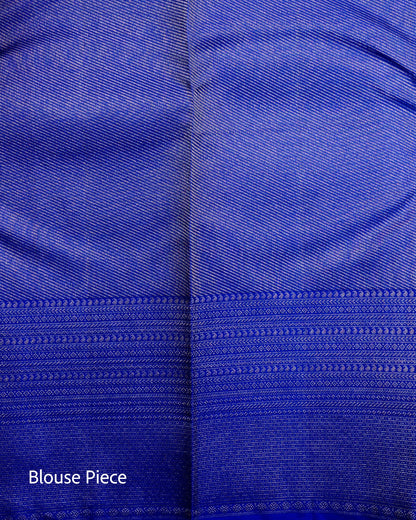 Pure Handloom Kanchipuram Silk Saree with Traditional Floral Vine Jaal Brocade