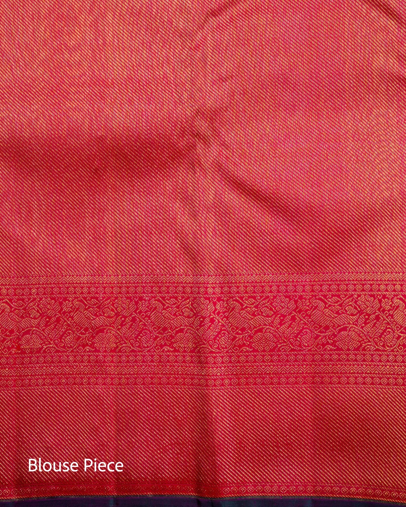 Pure Handloom Kanchipuram Silk Saree with Traditional Temple Kolam Brocade