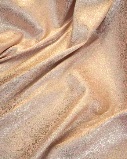 Pastel Pink Premium Banarasi Katan Brocade Silk Saree (D28)
