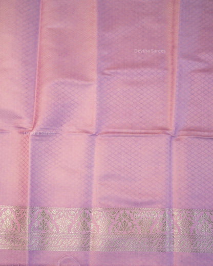 Lilac Premium Banarasi Katan Brocade Silk Saree (D7)