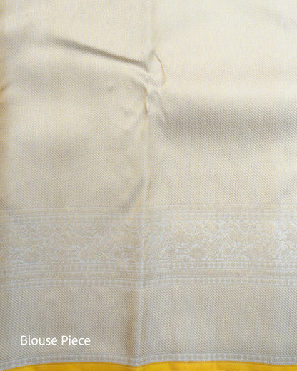 Premium Pure Handloom Kanchipuram Silk Saree with Temple Blocks and Highlight Borders