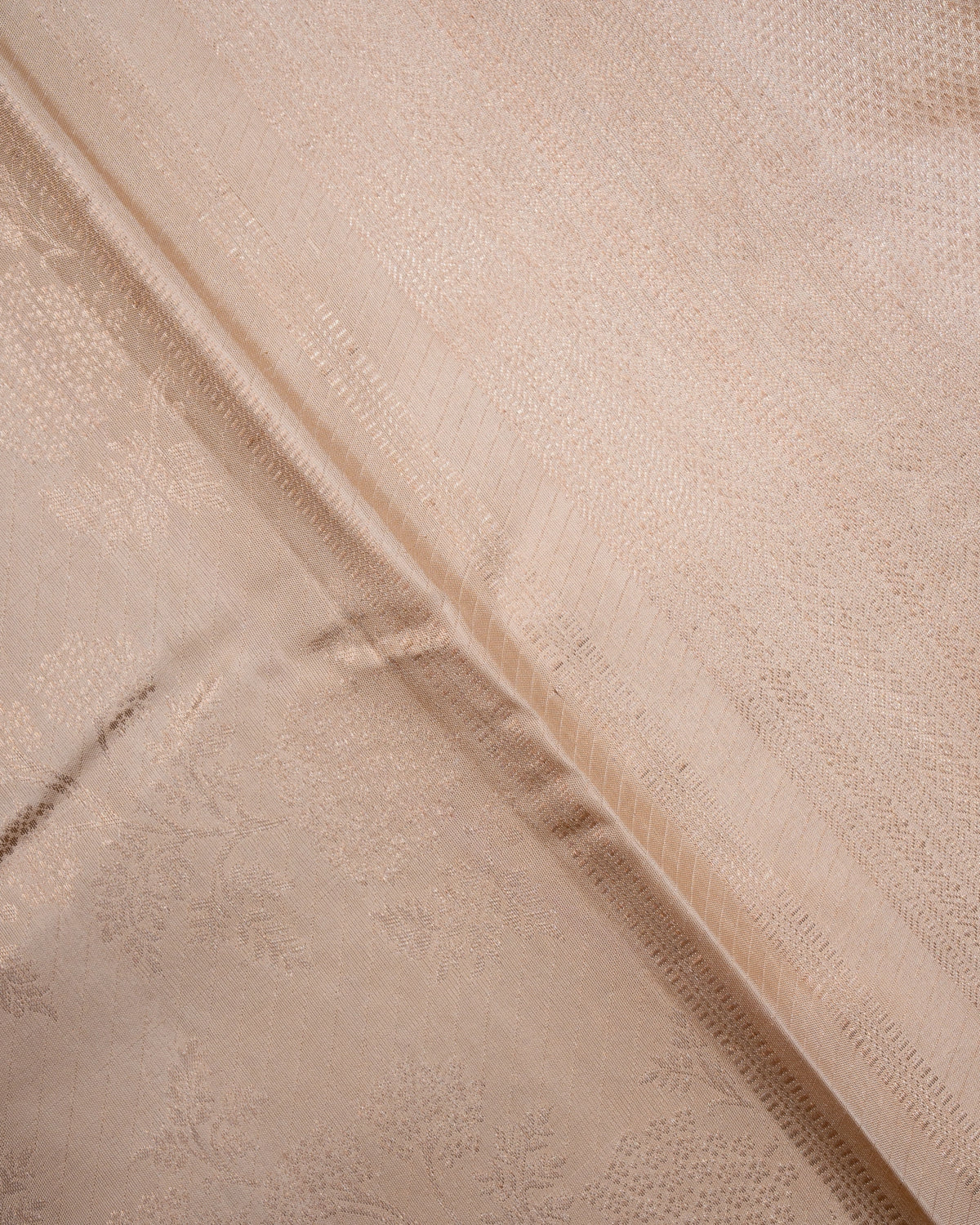 Pure Handloom Kanchipuram Silk Saree with Classic Floral Wine Brocade