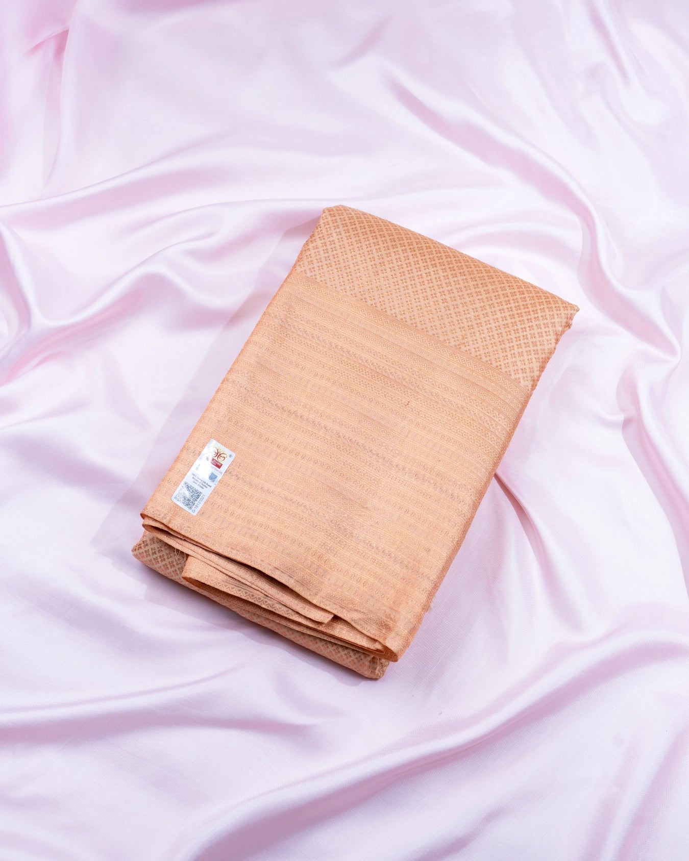 Pure Handloom Kanchipuram Silk Saree with Tiny Traditional Brocade