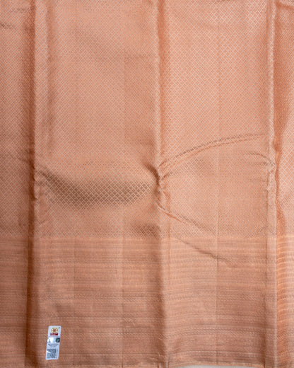 Pure Handloom Kanchipuram Silk Saree with Tiny Traditional Brocade