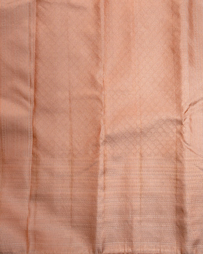 Pure Handloom Kanchipuram Silk Saree with Tiny Traditional Brocade