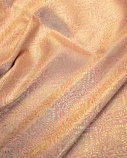 Pink Premium Banarasi Katan Brocade Silk Saree (D2)