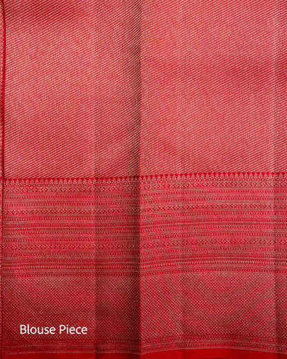 Pure Handloom Kanchipuram Silk Saree with Traditional Floral Diamond Brocade