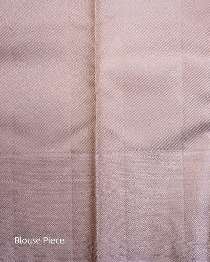 Pure Handloom Kanchipuram Silk Saree with Traditional Floral Pattern