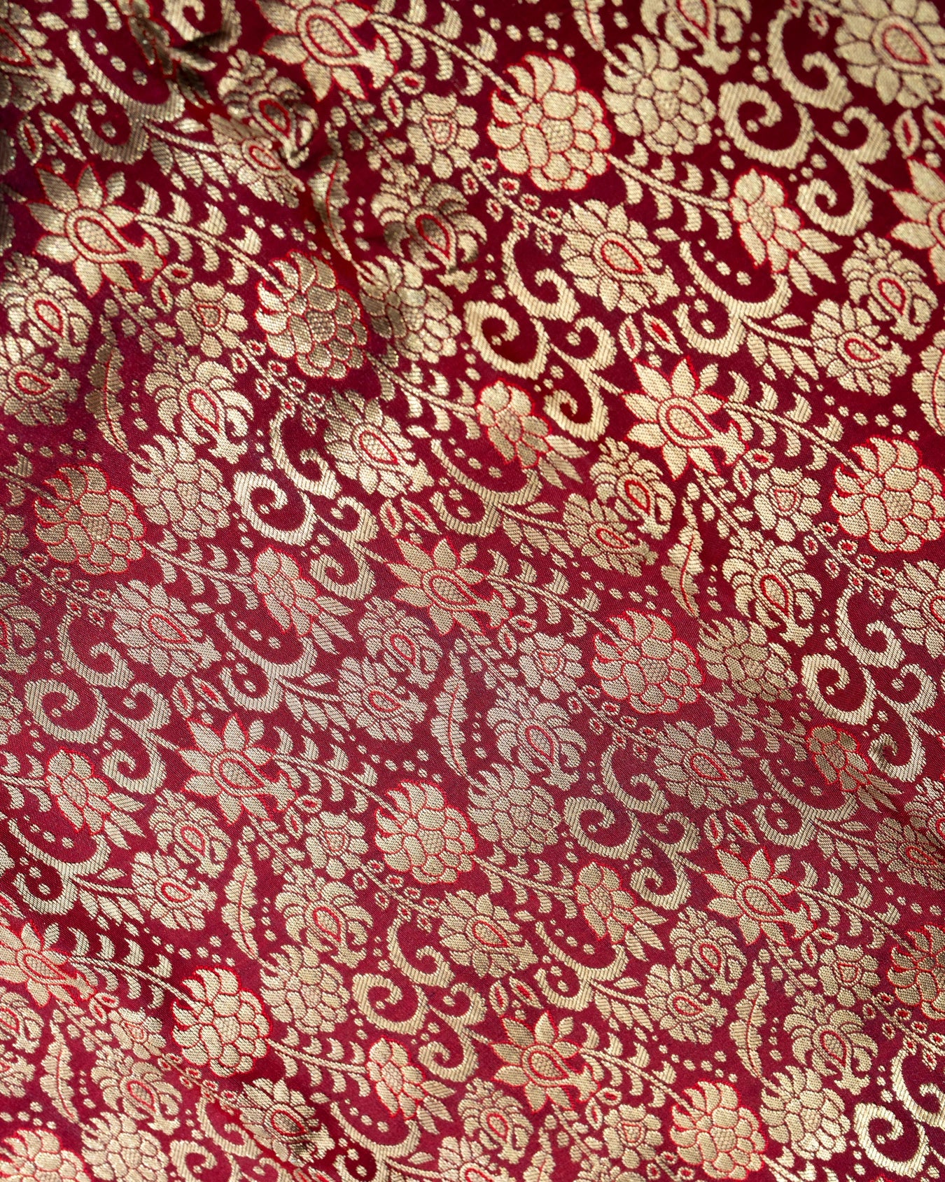 Pure Handloom Kanchipuram Silk Saree with Large Floral Bloom Brocade