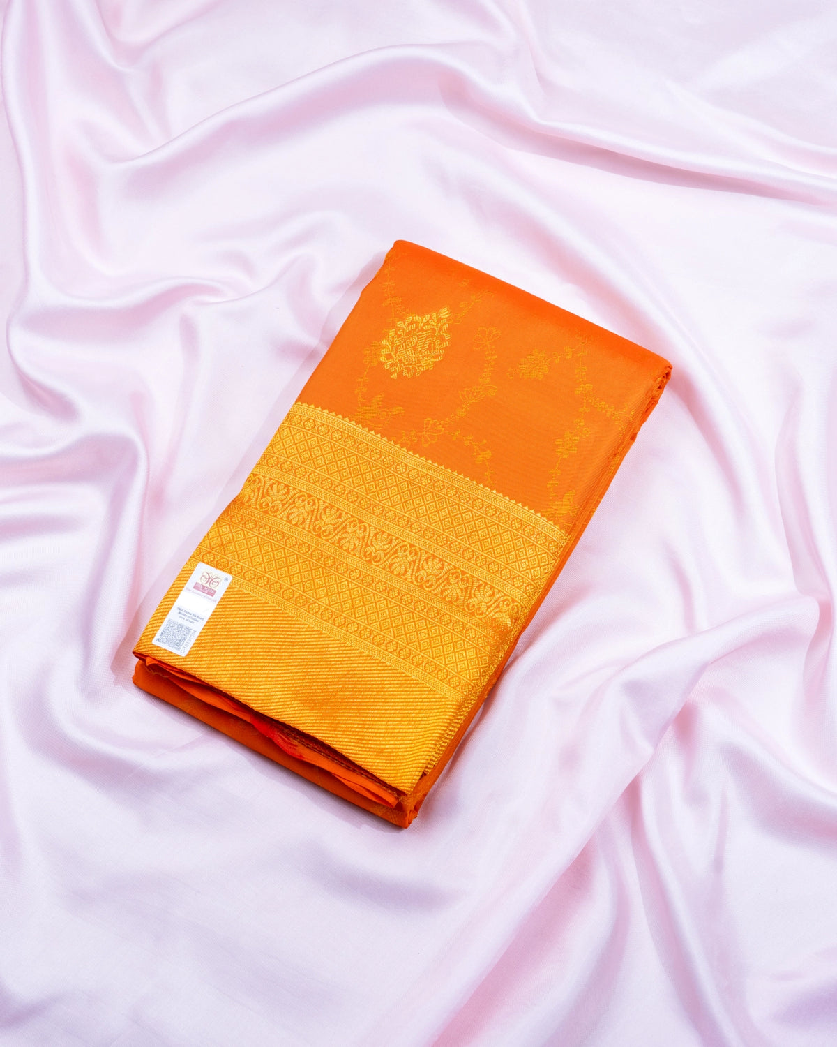 Pure Handloom Kanchipuram Silk Saree with Traditional Jaal and Buttas