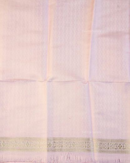 Pastel Lilac Premium Banarasi Katan Brocade Silk Saree (D30)