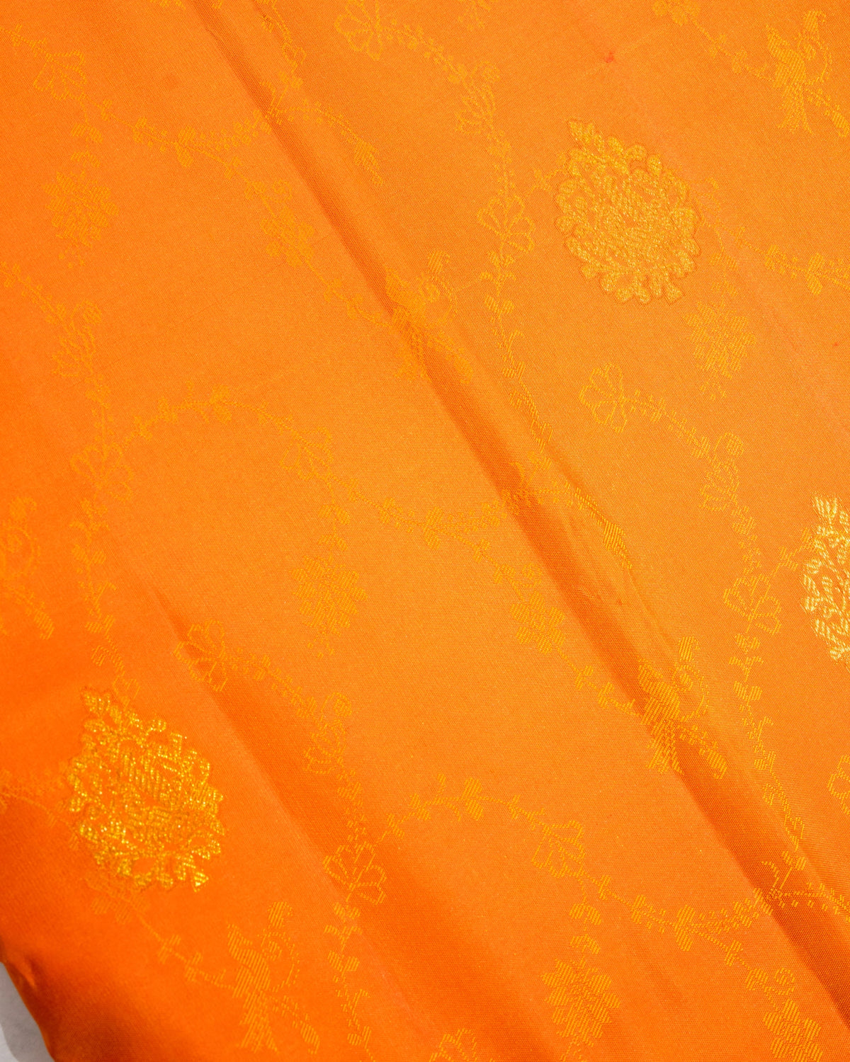 Pure Handloom Kanchipuram Silk Saree with Traditional Jaal and Buttas