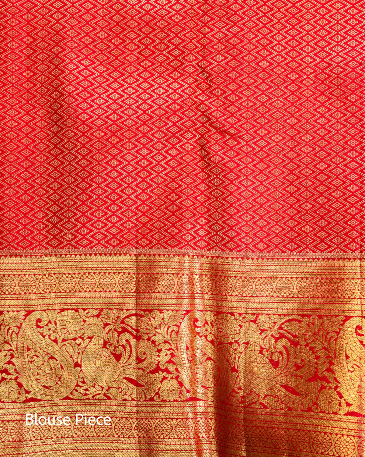 Pure Handloom Kanchipuram Silk Saree with Traditional Animal Brocade