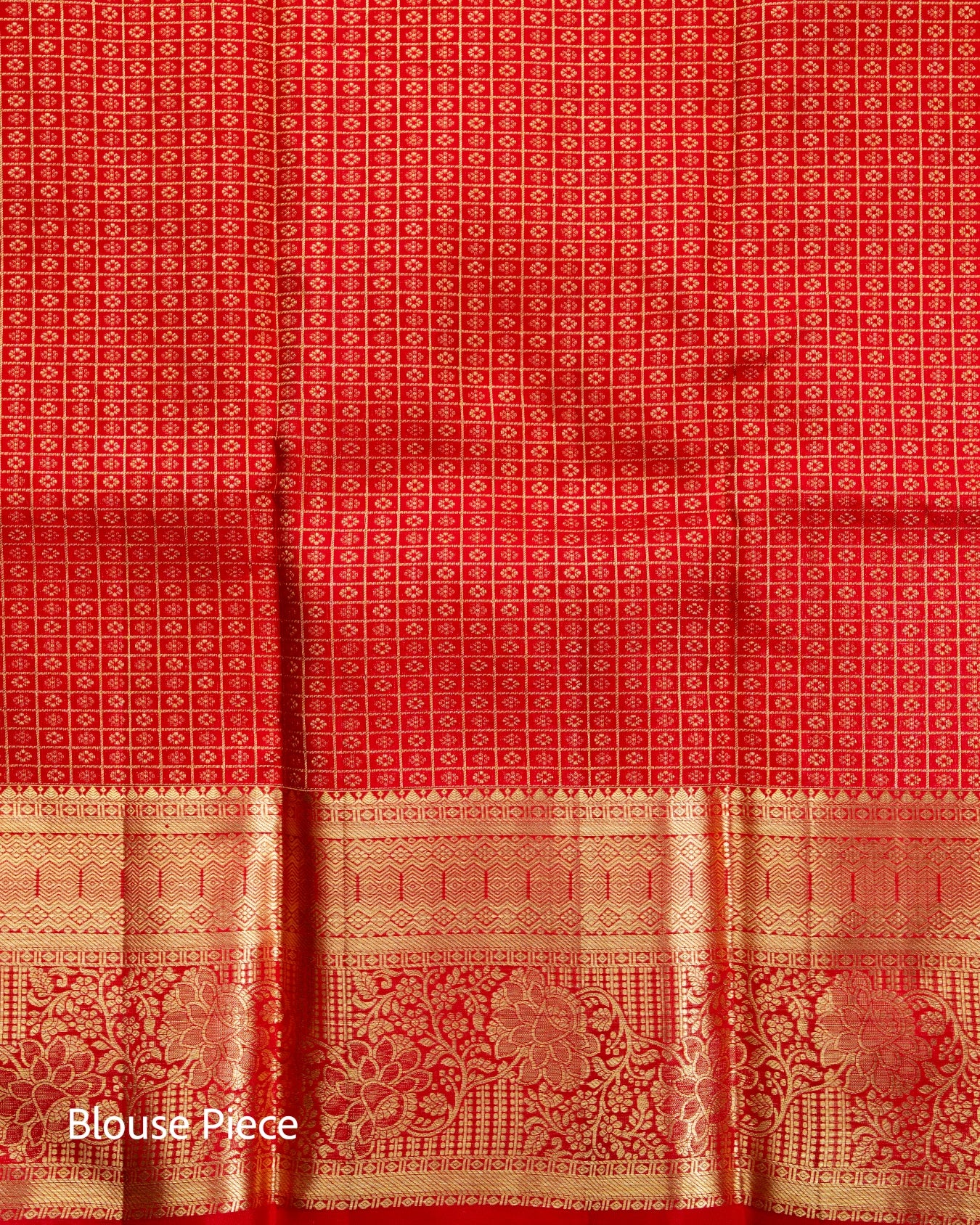 Pure Handloom Kanchipuram Silk Saree with Traditional Animal Brocade