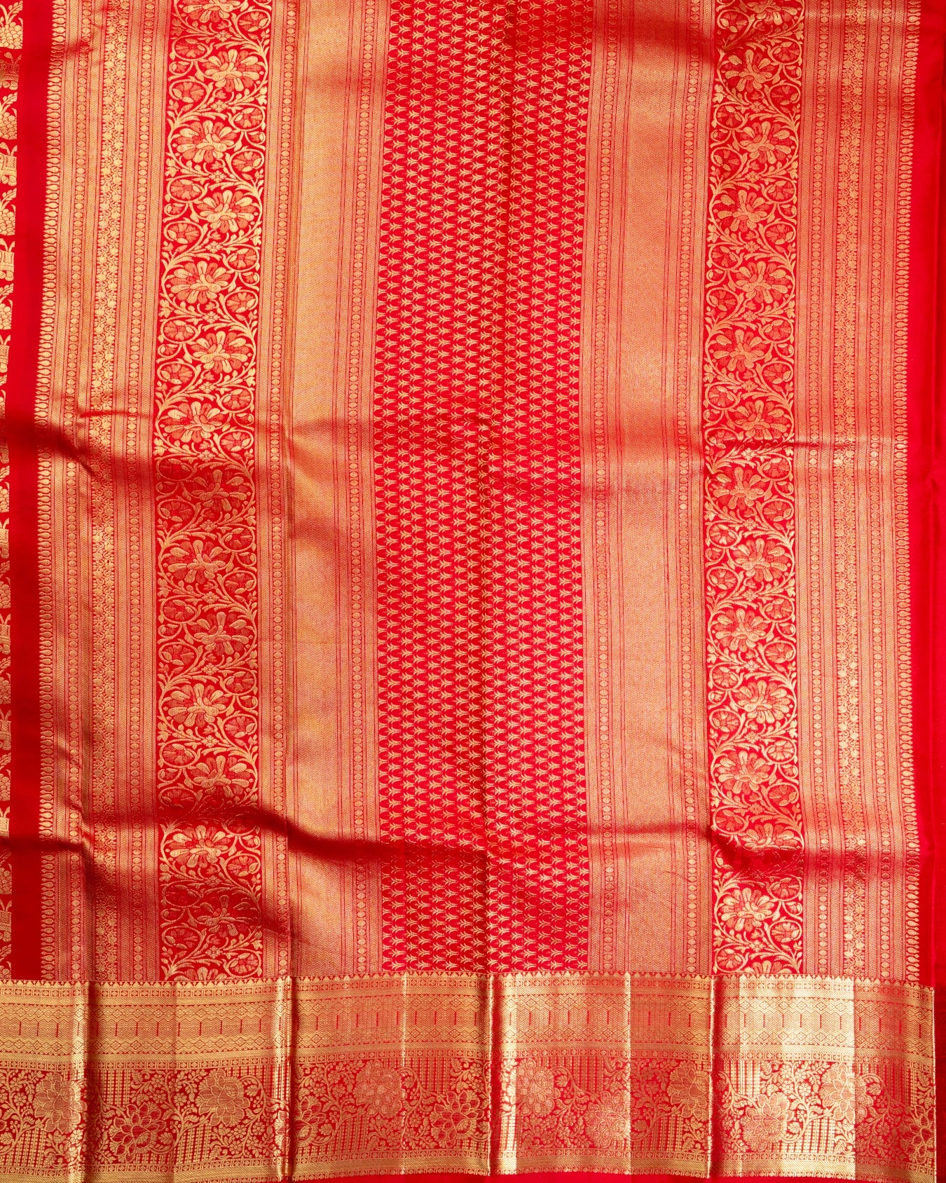 Pure Handloom Kanchipuram Silk Saree with Traditional Animal Brocade