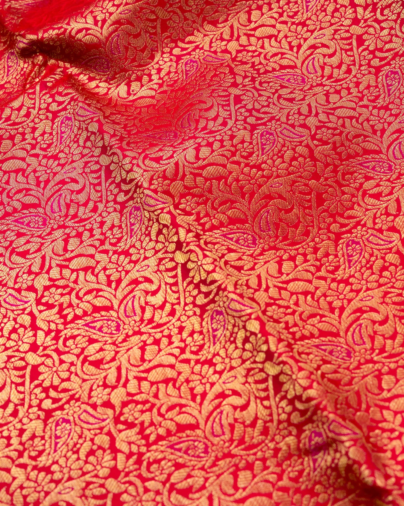 Pure Handloom Kanchipuram Silk Saree with Traditional Wine Pattern