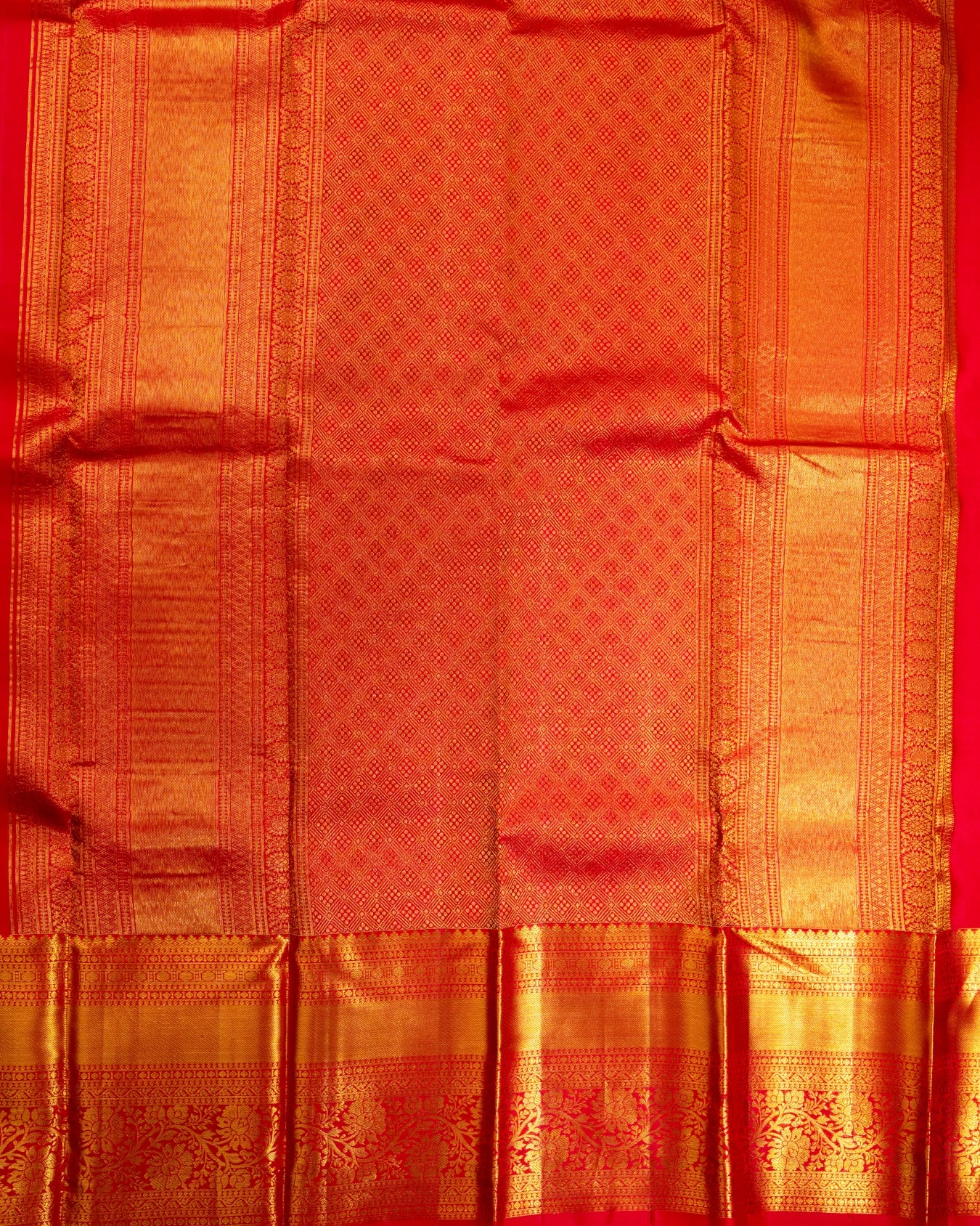 Pure Handloom Kanchipuram Silk Saree with Traditional Animal Brocade