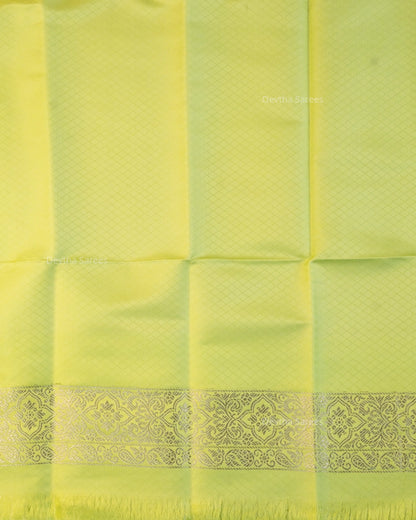 Pista Green Premium Banarasi Katan Brocade Silk Saree (D27)
