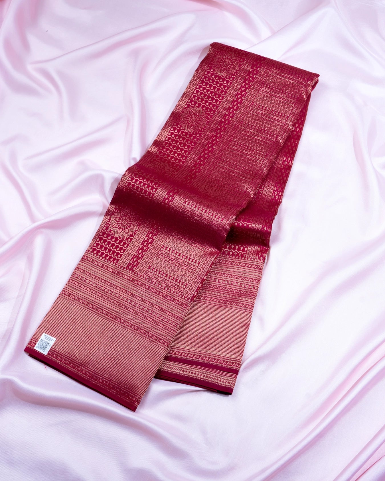 Pure Handloom Kanchipuram Silk Saree with Traditional Temple Brocade