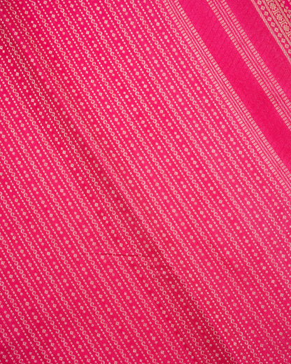 Pure Handloom Kanchipuram Silk Saree with Traditional Lines Brocade