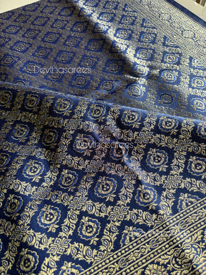 Premium Banarasi Katan Brocade Silk Saree [Design 10]