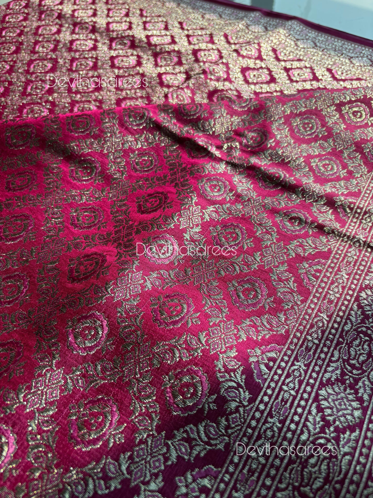 Premium Banarasi Katan Brocade Silk Saree [Design 10]