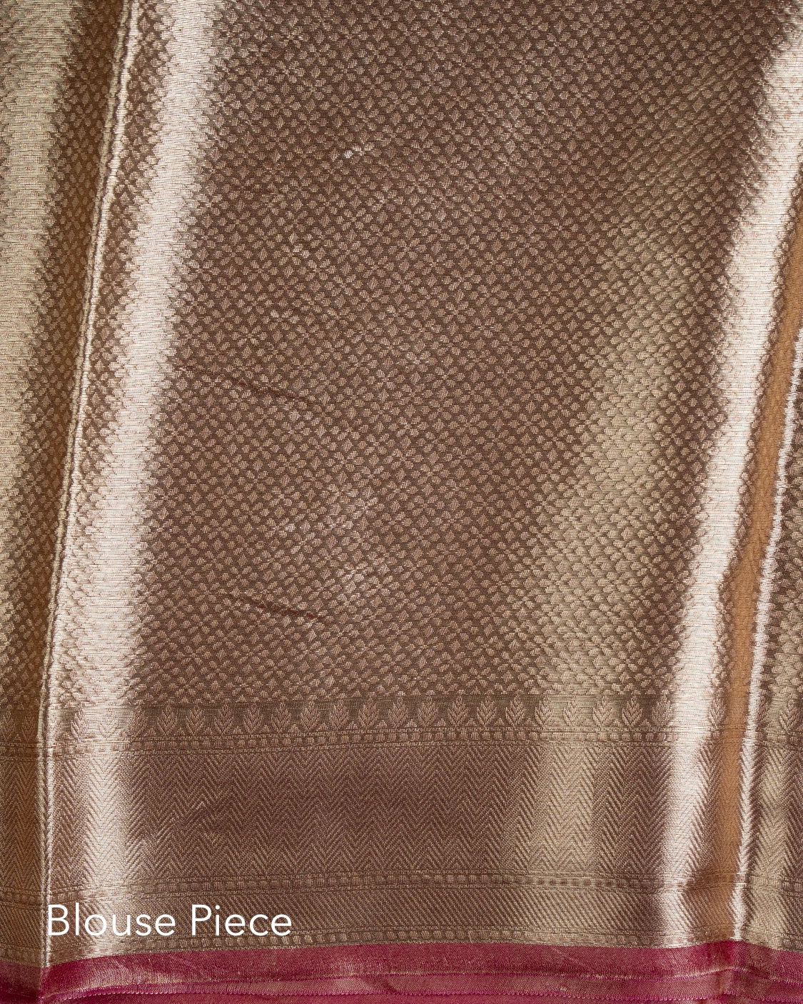 Liquid Gold - Hippie Pink Handwoven Pure Mulberry Brocade Silk Saree