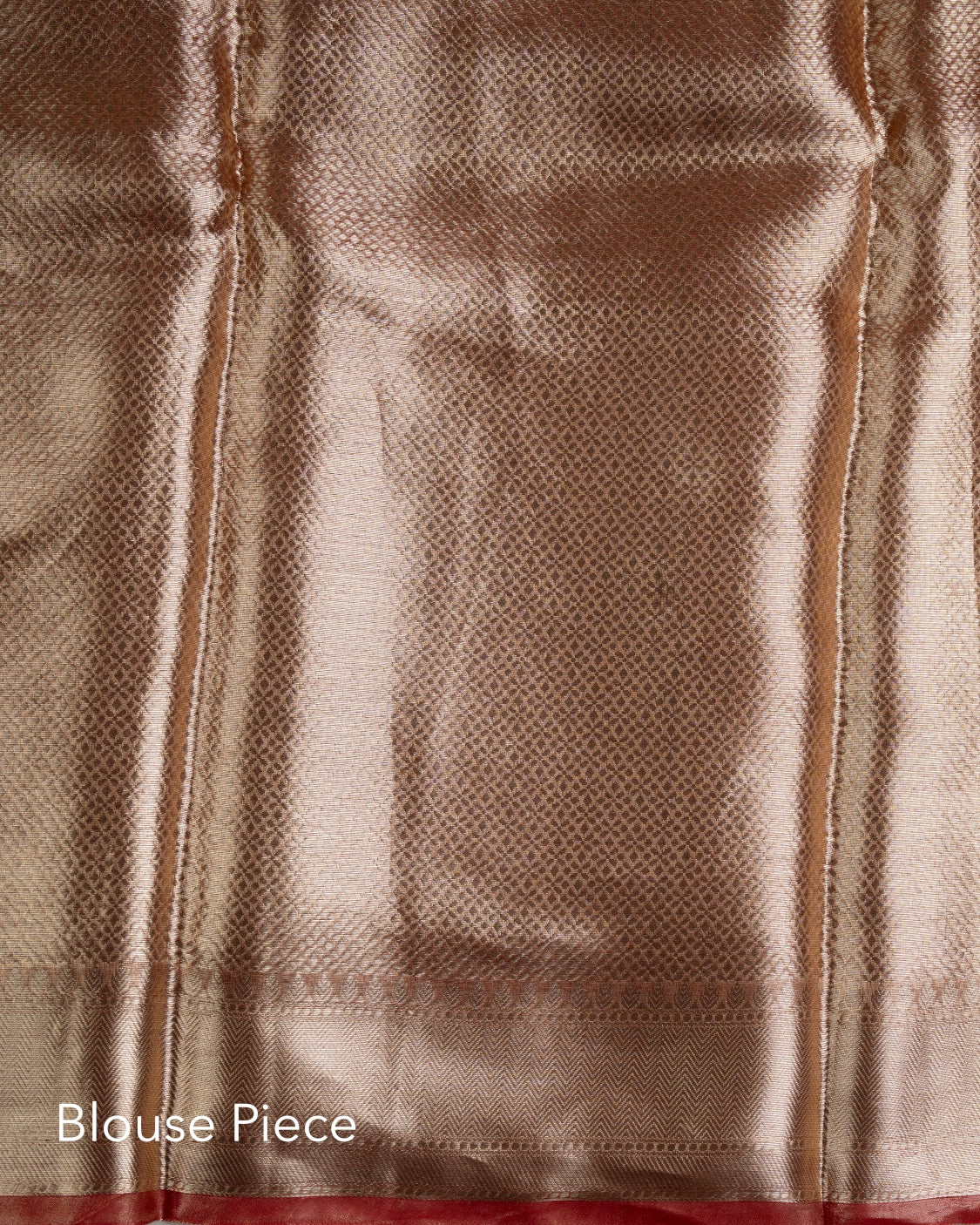 Liquid Gold - Red Handwoven Pure Mulberry Brocade Silk Saree