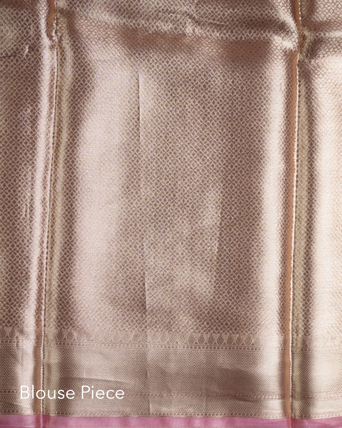 Liquid Gold - Model Pink Handwoven Pure Mulberry Brocade Silk Saree