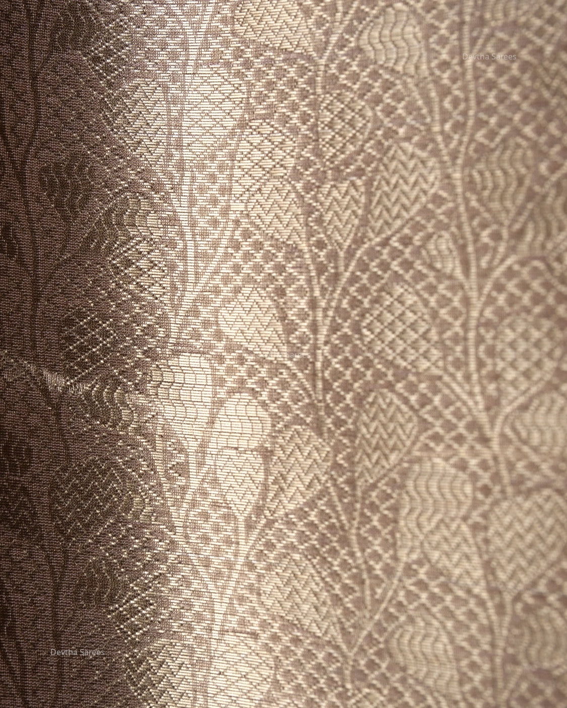 Liquid Gold - Pastel Pink Handwoven Pure Mulberry Brocade Silk Saree
