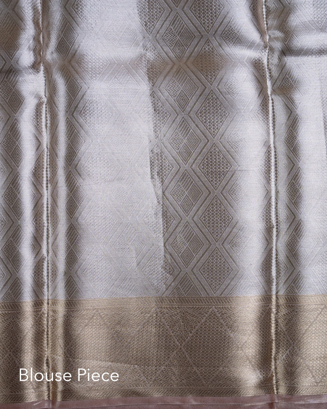 Liquid Gold - Melanie Pink Handwoven Pure Mulberry Brocade Silk Saree