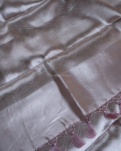 Liquid Gold - Moody Pink Handwoven Pure Mulberry Brocade Silk Saree