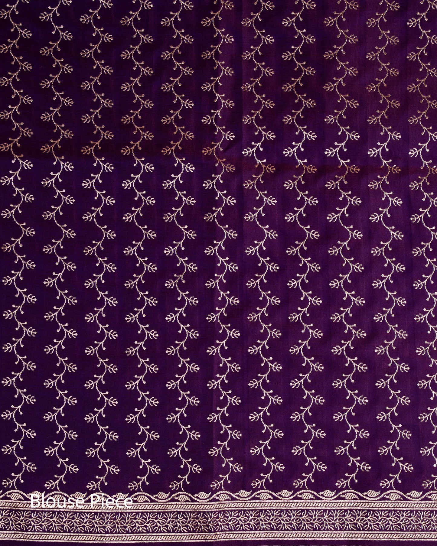 Wine Purple Mashru Katan Silk Saree with Buttas