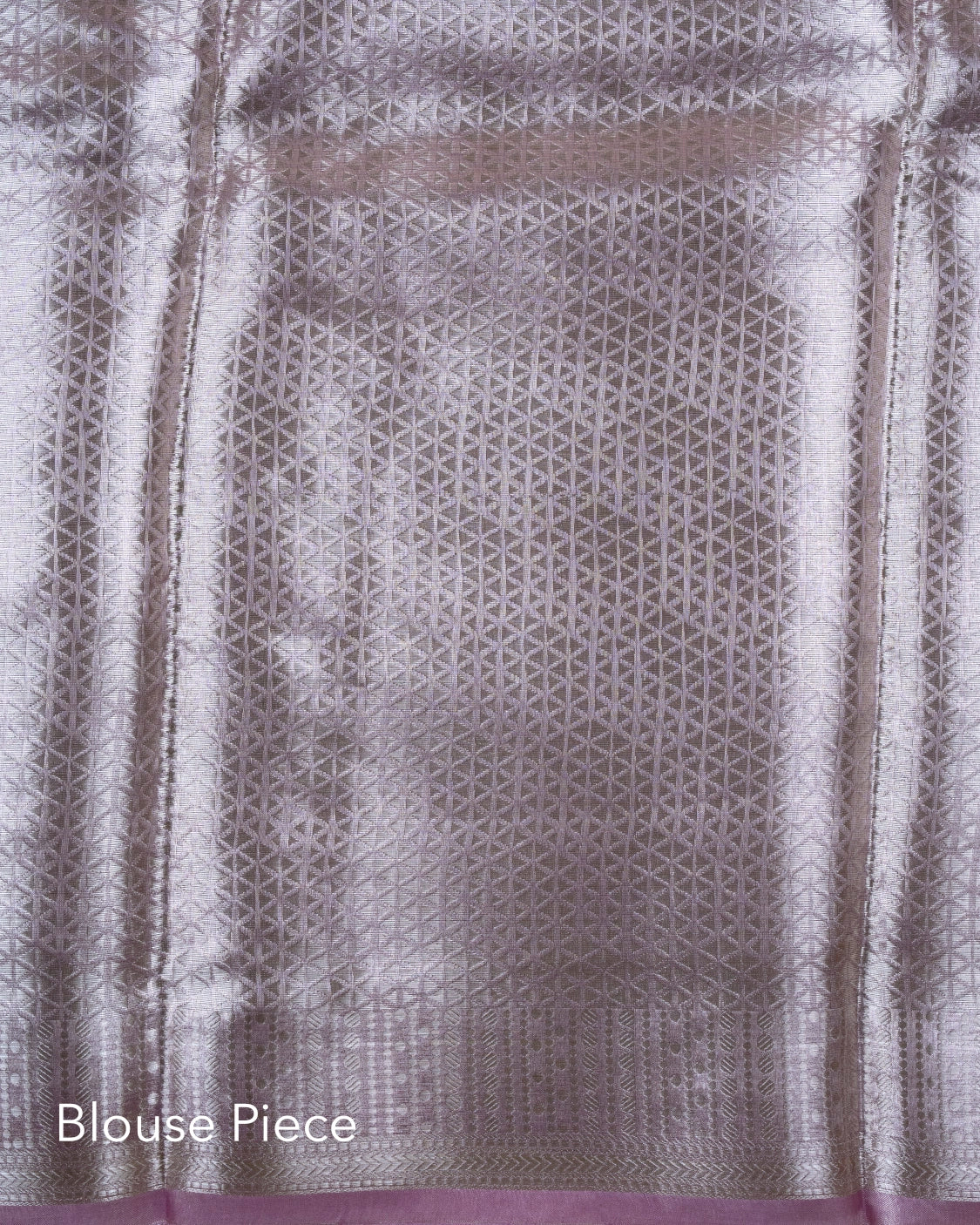 Liquid Silver - Lavender Handwoven Pure Mulberry Brocade Silk Saree