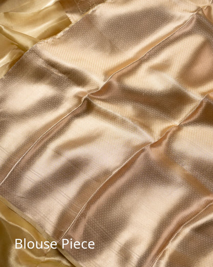 Olive Pure Handloom Mulberry Silk Saree - Silk by Zari