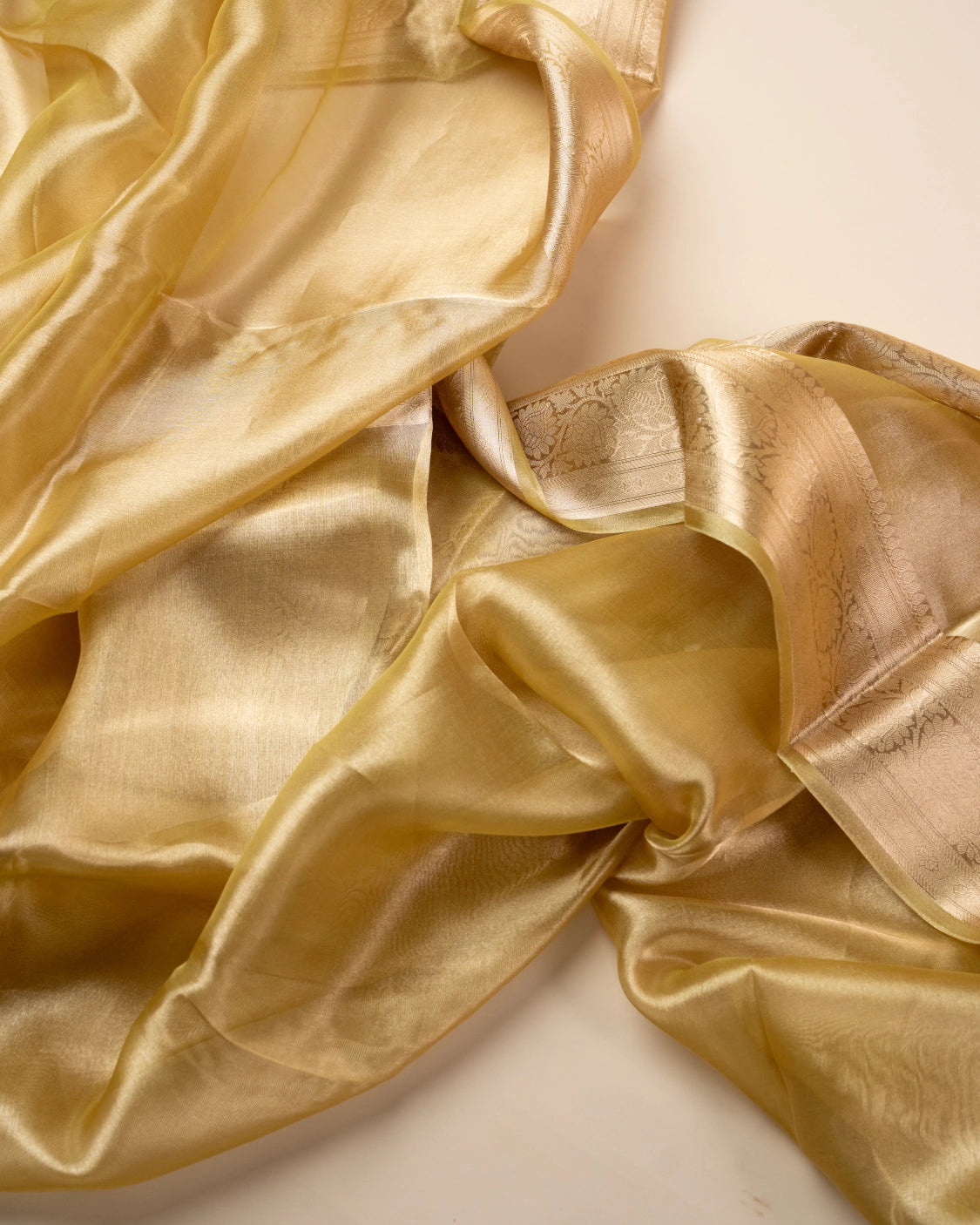 Olive Pure Handloom Mulberry Silk Saree - Silk by Zari