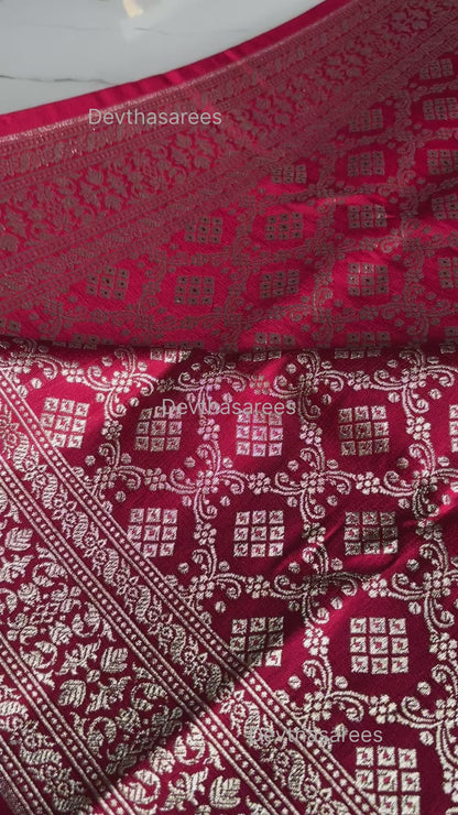 Premium Banarasi Katan Brocade Silk Saree [Design 3]
