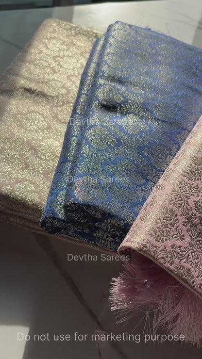 Premium Banarasi Katan Brocade Silk Saree [Design 8]