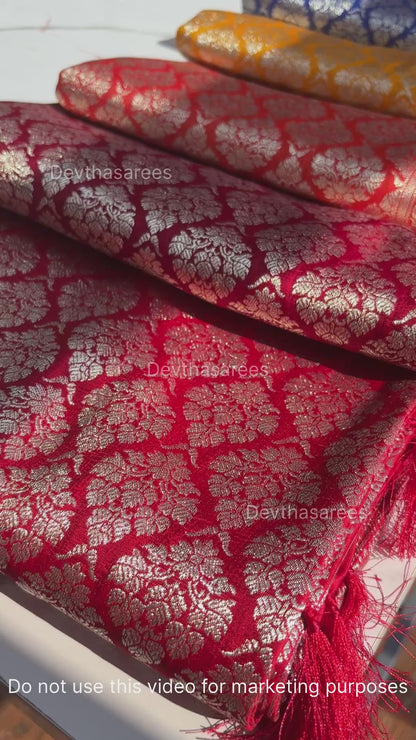 Premium Banarasi Katan Brocade Silk Saree [Design 15]