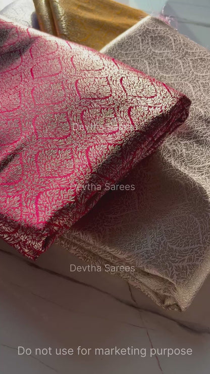 Premium Banarasi Katan Brocade Silk Saree [Design 16]