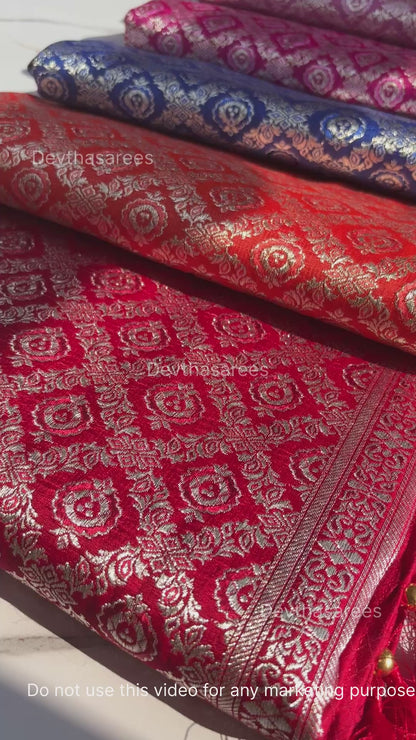 Premium Banarasi Katan Brocade Silk Saree [Design 10]
